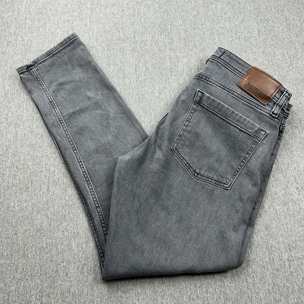 Revtown Decade Denim Taper‎ Fit Gray Jeans Men's 34x30 Denim Pants